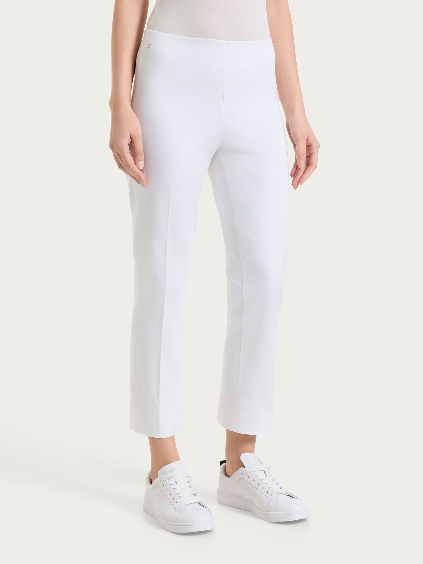 Pantalone capri dritto in Satin Power Bianchi Donna - Ragno