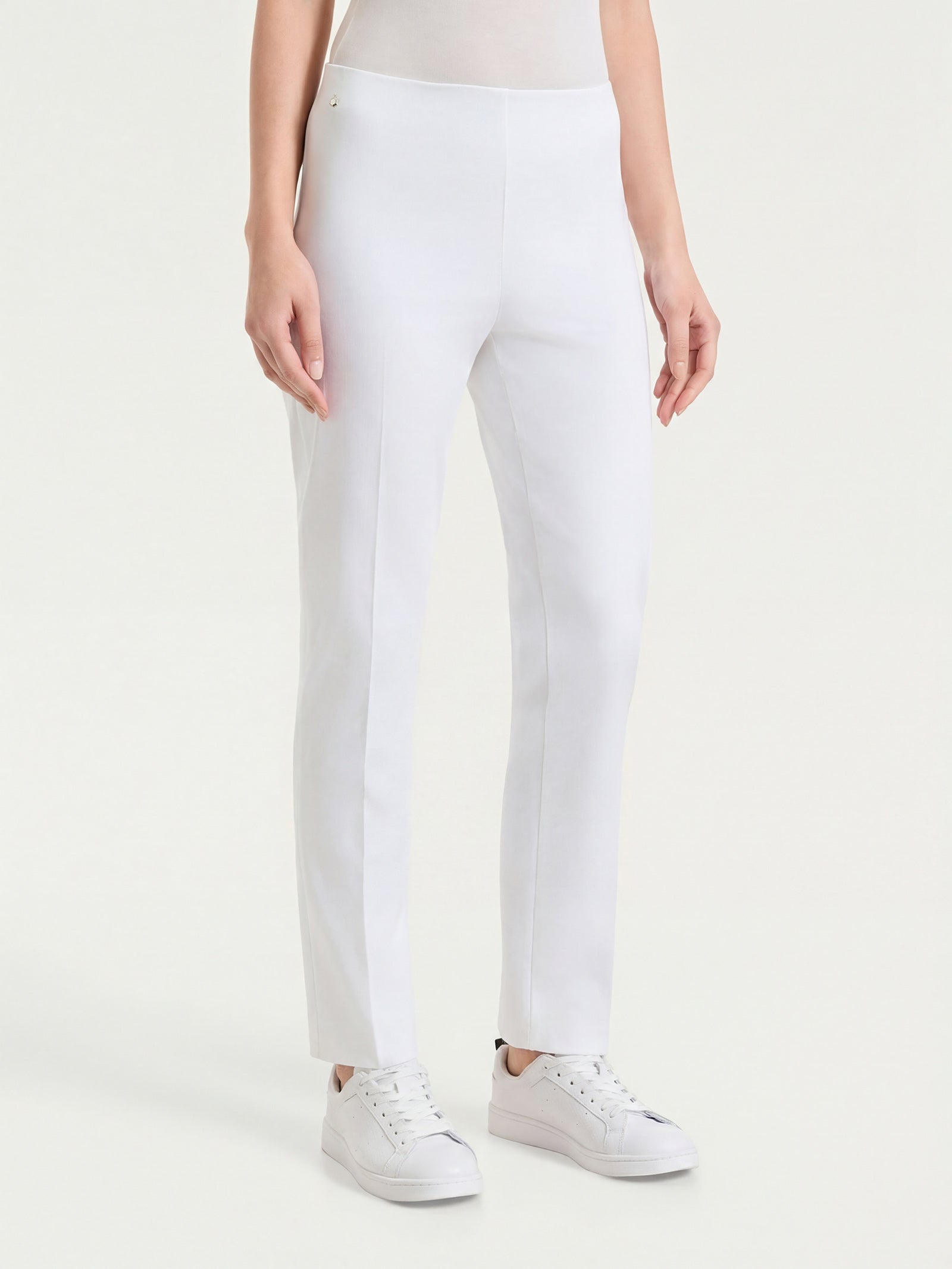 Pantalone capri dritto in Satin Power Bianchi Donna - Ragno