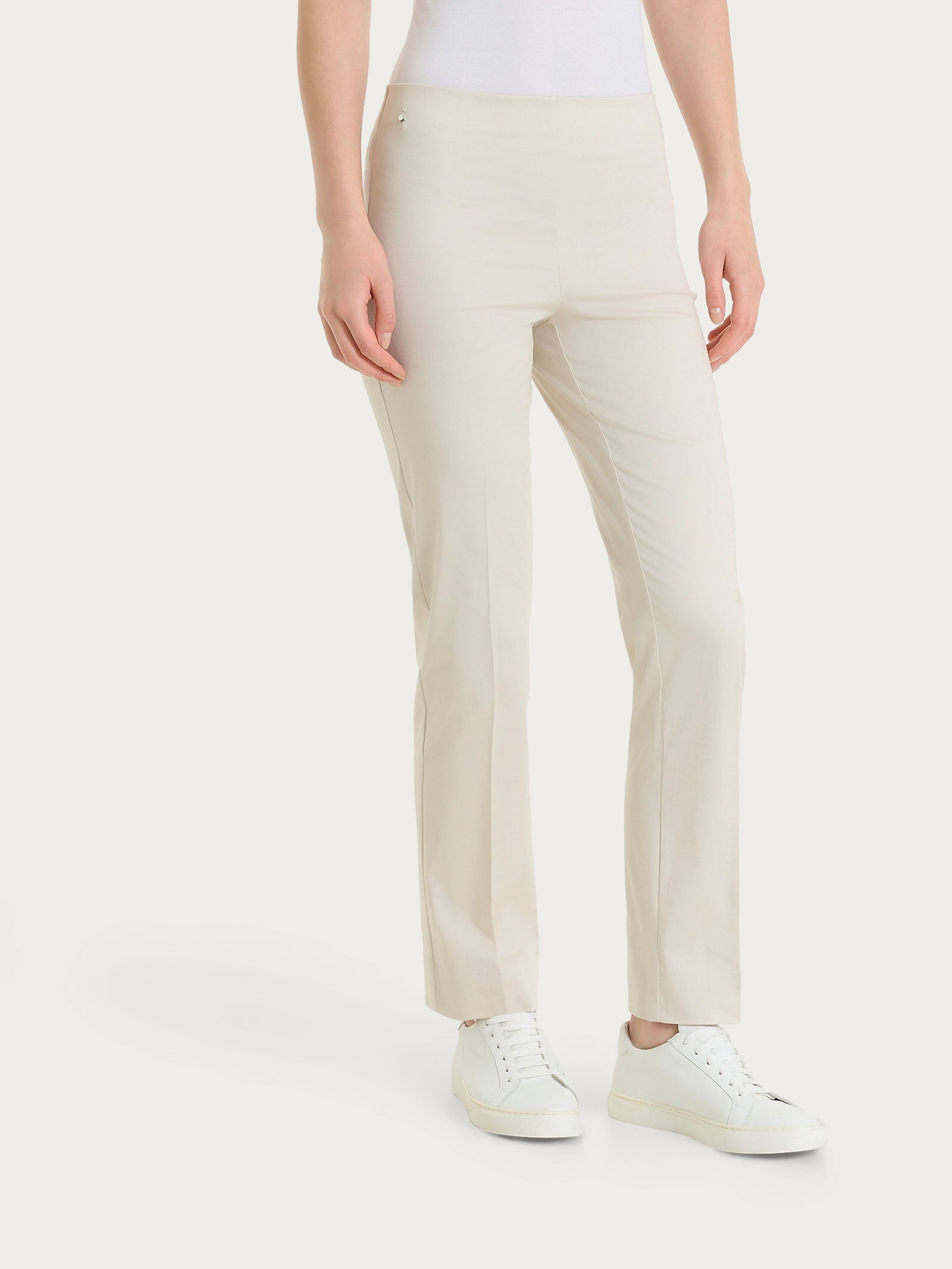 Pantalone capri dritto in Satin Power Bianchi Donna - Ragno