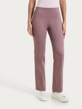 Pantalone capri dritto in Satin Power Viola Donna - Ragno