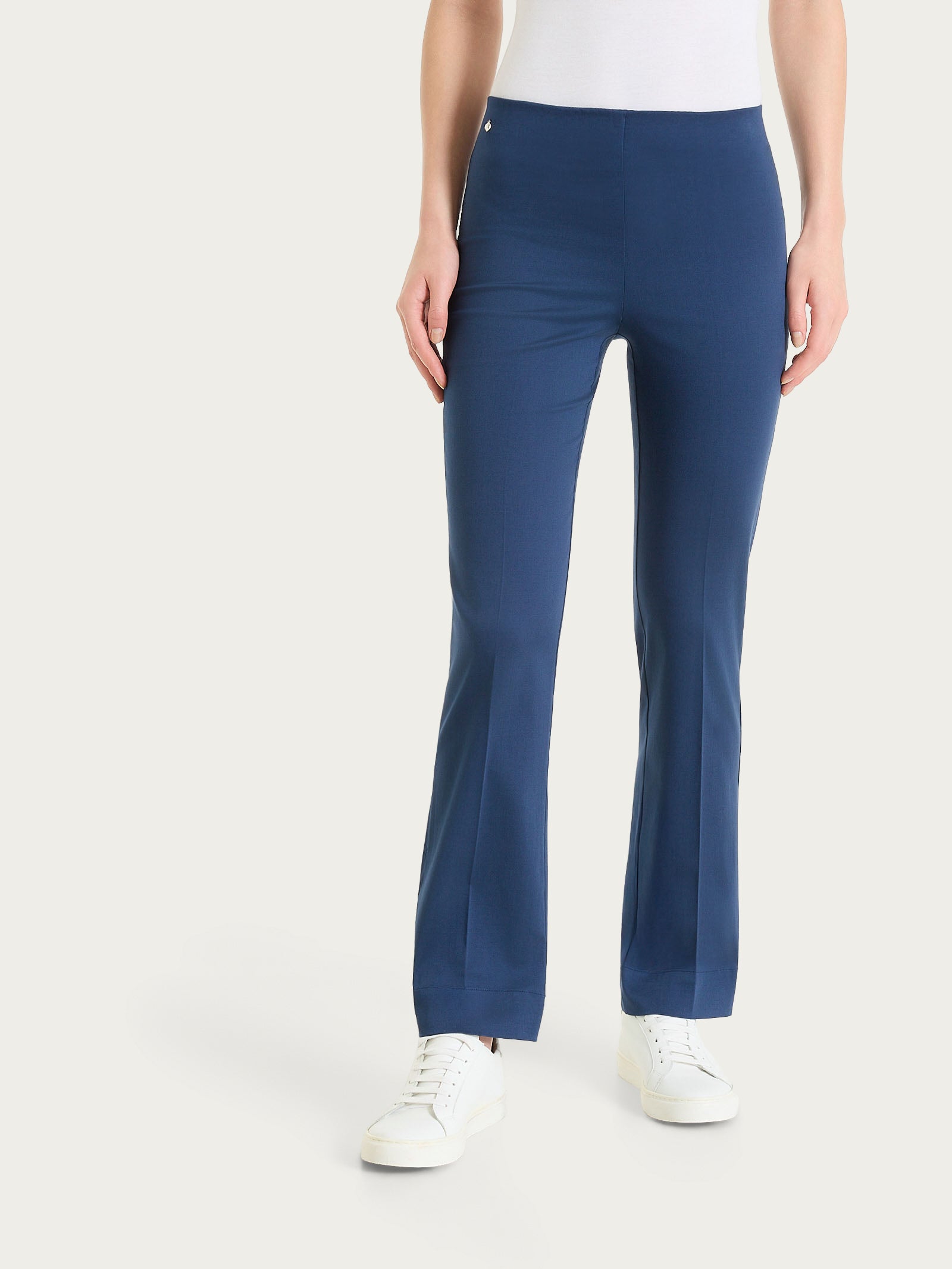 Pantalone capri dritto in Satin Power Blu Donna - Ragno