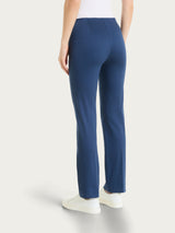 Pantalone capri dritto in Satin Power Blu Donna - Ragno