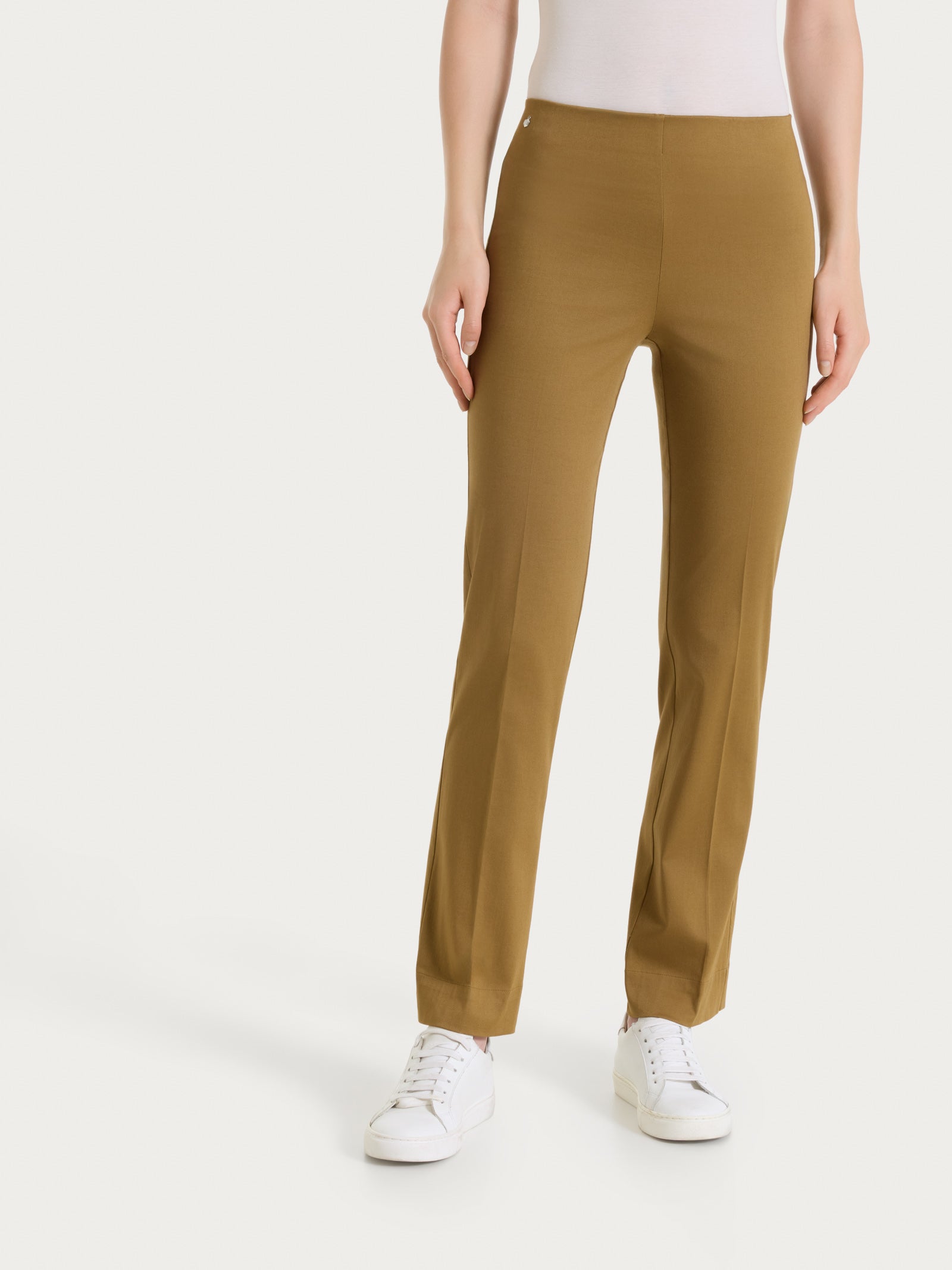 Pantalone capri dritto in Satin Power Verdi Donna - Ragno