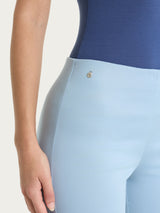 Pantalone capri dritto in Satin Power Azzurri Donna - Ragno