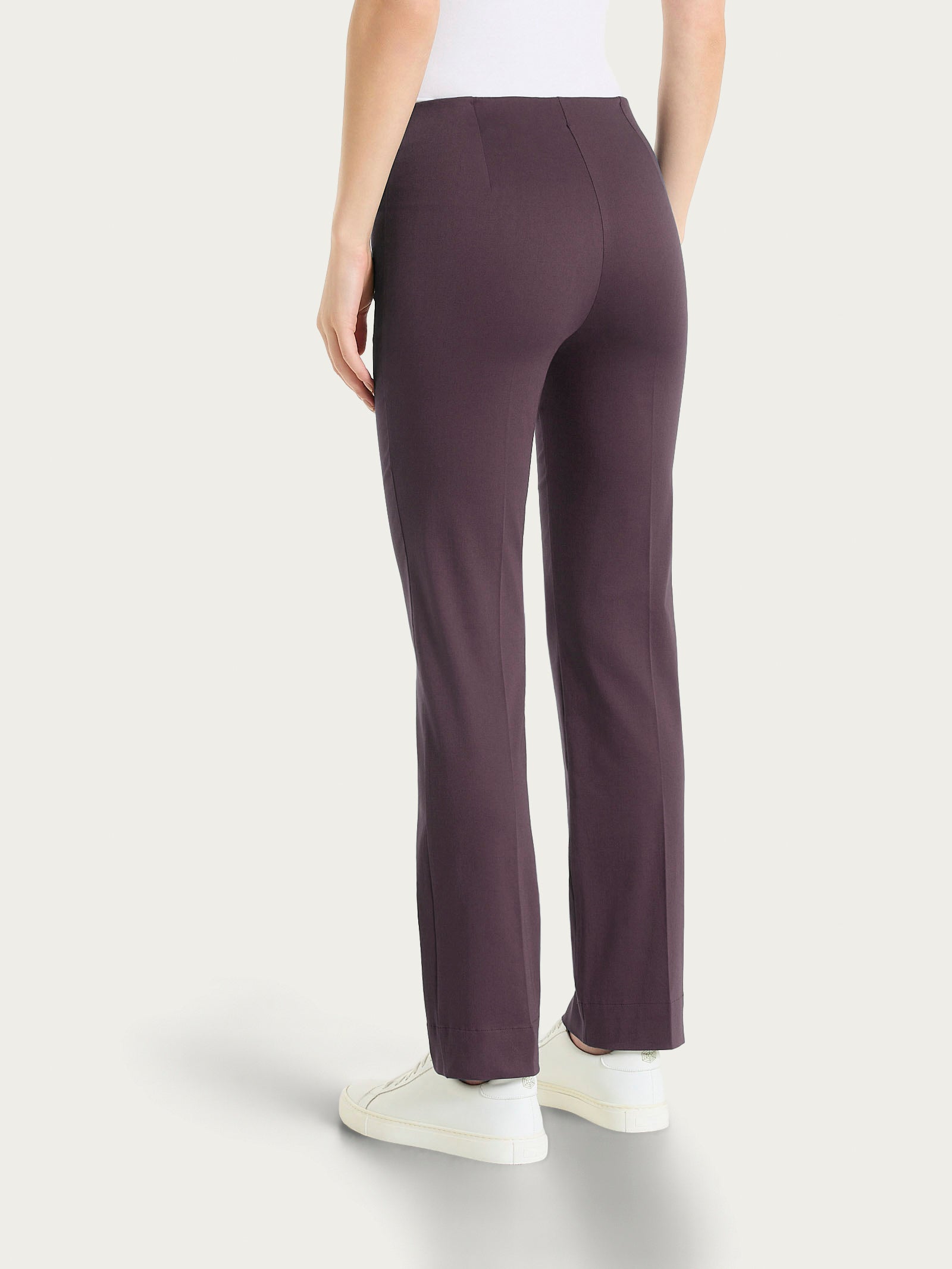 Pantalone capri dritto in Satin Power Viola Donna - Ragno