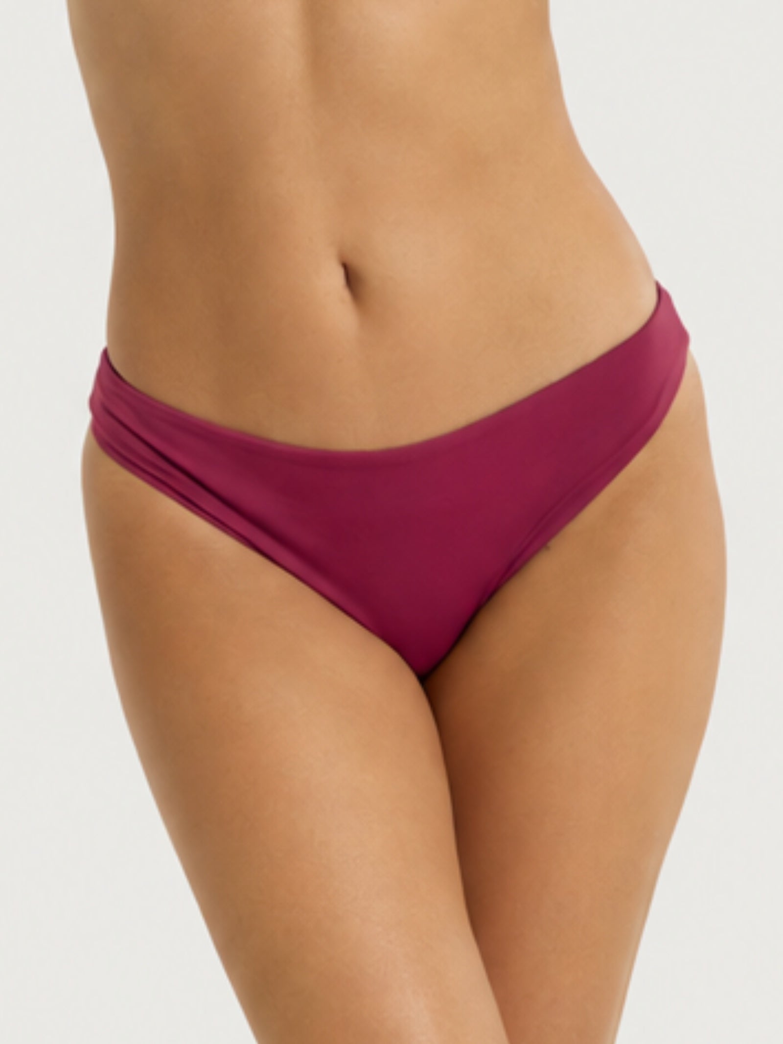 Roter Stretch-Mikrofaser-Slip für Damen – Ragno