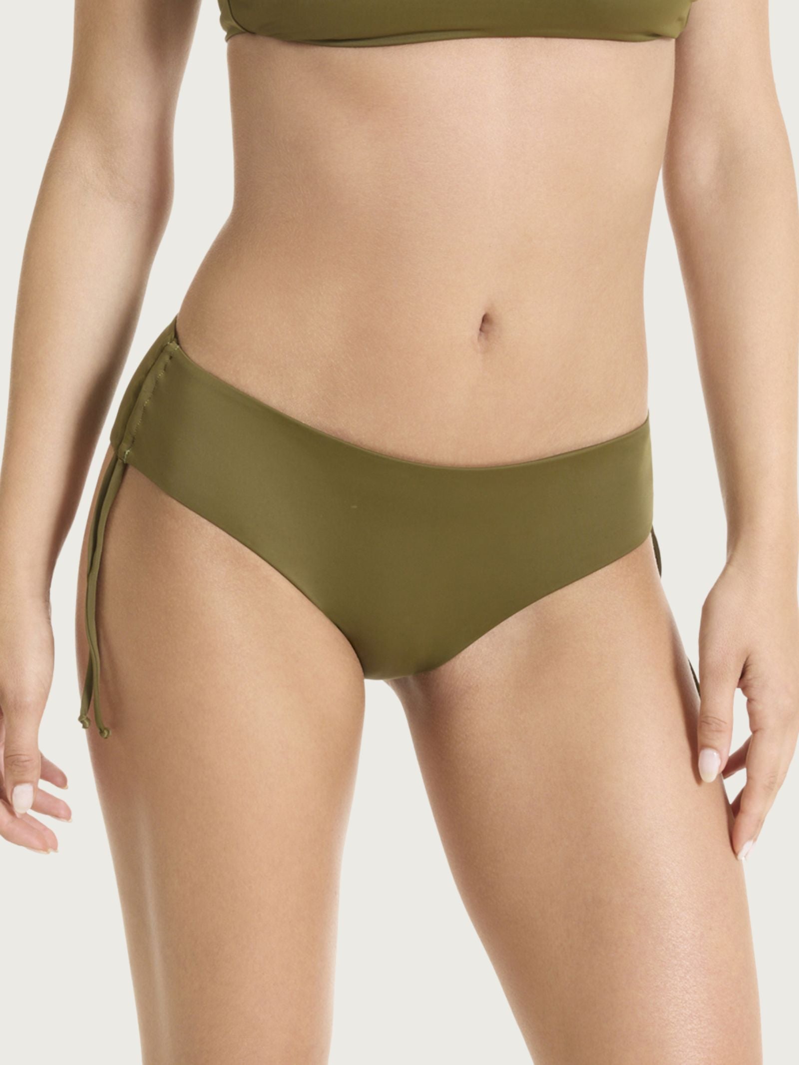 Slip regolabile in Microfibra Stretch Verdi Donna - Ragno