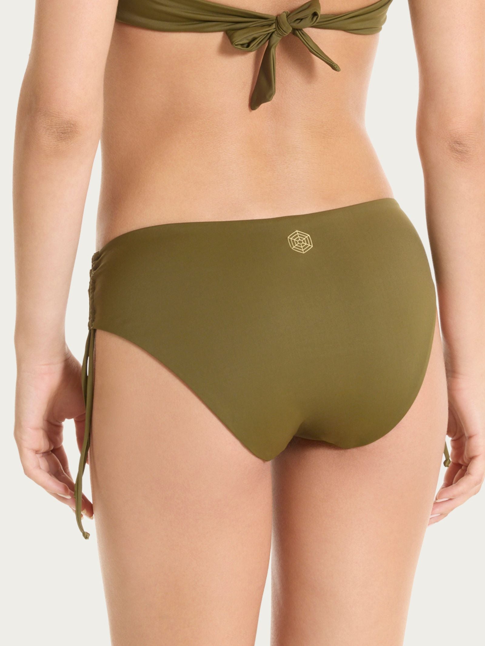 Slip regolabile in Microfibra Stretch Verdi Donna - Ragno