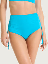 Slip alto regolabile in Microfibra Stretch Azzurri Donna - Ragno