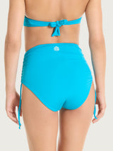 Slip alto regolabile in Microfibra Stretch Azzurri Donna - Ragno