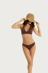 Reggiseno a triangolo in Microfibra Stretch Marroni Donna - Ragno
