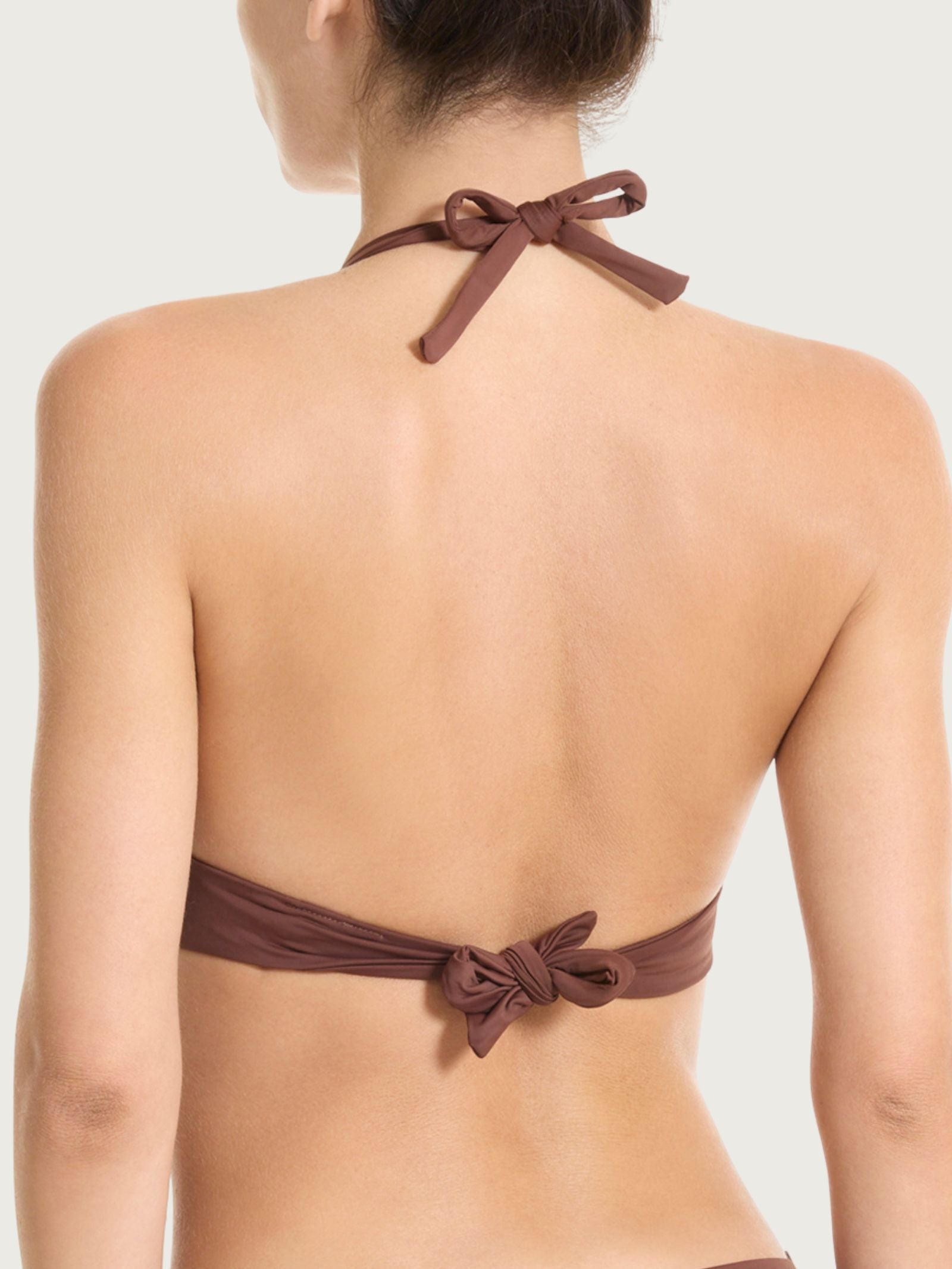 Reggiseno a triangolo in Microfibra Stretch Marroni Donna - Ragno