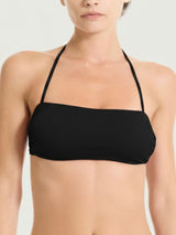 Reggiseno a fascia in Microfibra Stretch Neri Donna - Ragno