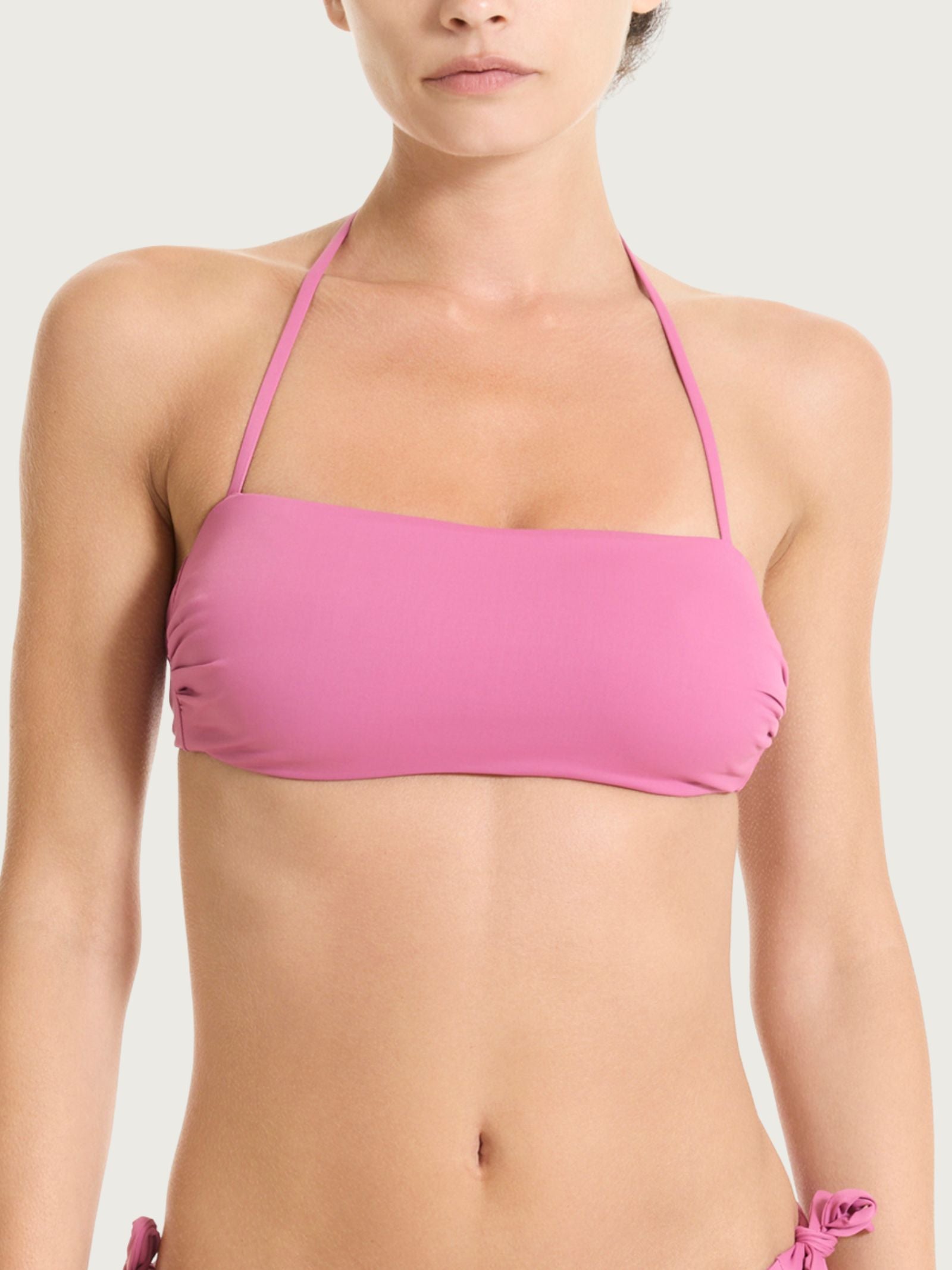 Reggiseno a fascia in Microfibra Stretch Rosa Donna - Ragno