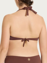 Reggiseno con ferretto in Microfibra Stretch Marroni Donna - Ragno