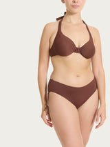 Reggiseno con ferretto in Microfibra Stretch Marroni Donna - Ragno