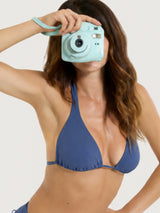 Reggiseno a triangolo personalizzabile in Microfibra Stretch Blu Donna - Ragno