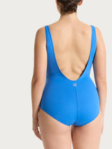 Costume intero con sostegno in microfibra stretch Azzurri Donna - Ragno