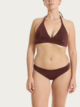 Reggiseno a triangolo in Microfibra Stretch Lurex Marroni Donna - Ragno