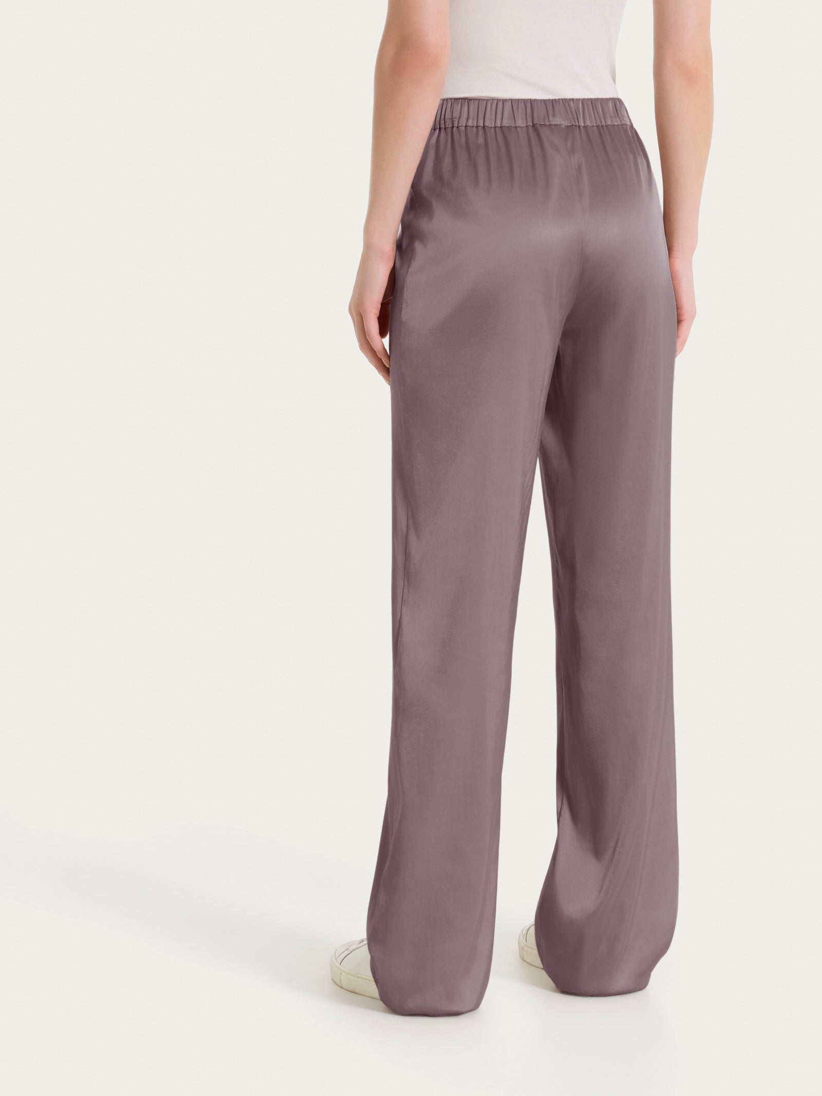 Pantalone ampio in Stretch Satin Marroni Donna - Ragno