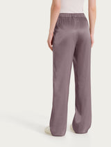 Pantalone ampio in Stretch Satin Marroni Donna - Ragno