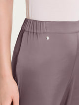Pantalone ampio in Stretch Satin Marroni Donna - Ragno