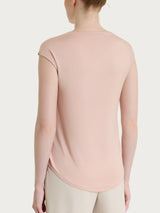 Viscosa Summer T-Shirt mit V-Ausschnitt Pink für Frauen - Ragno