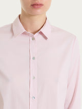 Camicia con manica 3/4 in Poplin di cotone Rosa Donna - Ragno