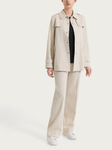 Trench corto in Compact Light Bianchi Donna - Ragno