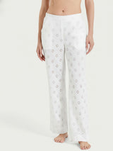 Pantalone ampio tinta unita in Sangallo Bianchi Donna - Ragno
