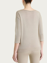 Maglia con scollo a barchetta in Lurex Summertime Marroni Donna - Ragno