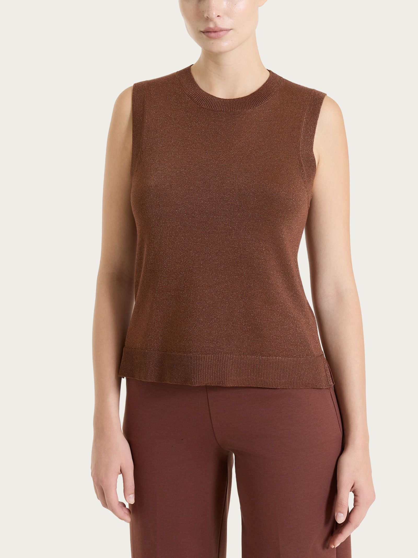 Smanicato in Lurex Summertime  Marroni Donna - Ragno