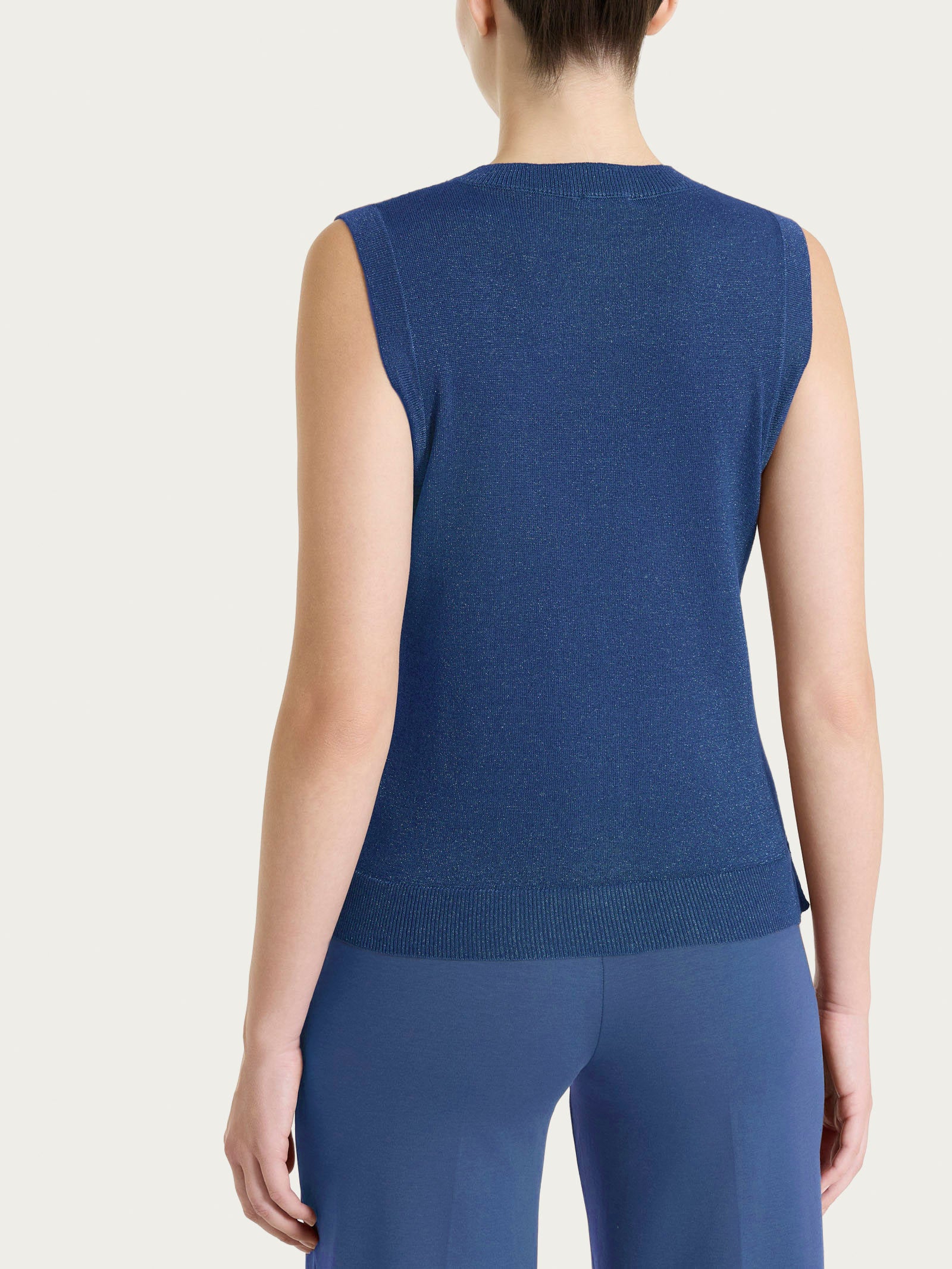 Smanicato in Lurex Summertime  Blu Donna - Ragno