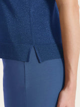 Smanicato in Lurex Summertime  Blu Donna - Ragno