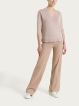 Summertime Lurex Pullover mit V-Ausschnitt Rosa Frauen - Ragno