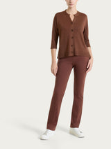 Cardigan con bottoni in Lurex Summertime Marroni Donna - Ragno