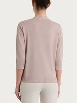 Cardigan con bottoni in Lurex Summertime Rosa Donna - Ragno