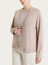 Cardigan aperto in Lurex Summertime Rosa Donna - Ragno