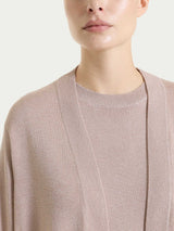 Cardigan aperto in Lurex Summertime Rosa Donna - Ragno