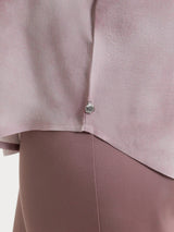 Kurzärmelige, gemusterte Bluse in Braun Ecoseta Women - Ragno