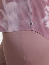 Pink Women's Ecoseta Patterned Short Sleeve Blouse - Ragno