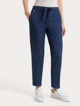 Jeans jogger con tasche in Super Light Denim Viola Donna - Ragno