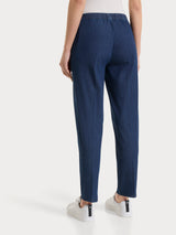 Jeans jogger con tasche in Super Light Denim Viola Donna - Ragno