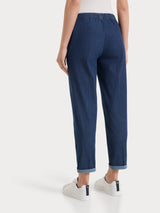 Jeans jogger con tasche in Super Light Denim Viola Donna - Ragno