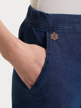 Jeans jogger con tasche in Super Light Denim Viola Donna - Ragno