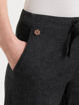 Jeans jogger con tasche in Super Light Denim Neri Donna - Ragno