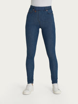 Jeans a 5 tasche con vita piatta in Light Denim  Blu Donna - Ragno