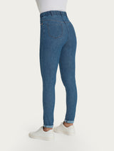 Jeans a 5 tasche con vita piatta in Light Denim  Blu Donna - Ragno