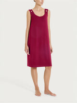 Abito Smanicato con occhielli in Viscosa Summer  Rossi Donna - Ragno