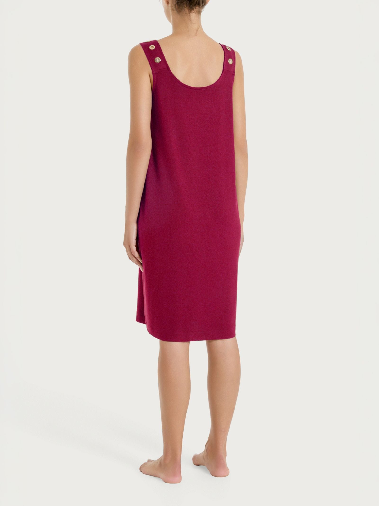 Abito Smanicato con occhielli in Viscosa Summer  Rossi Donna - Ragno
